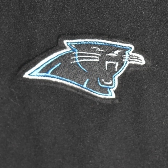 Carolina Panthers NFL Black‎ Long Sleeve Fleece Jacket Mens XL - Picture 3 of 4